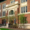 The quad side entrance of Lincoln Hall.